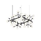 Sonneman 2065.25 15 Lights Satin Black 3W Nebula Square Pendant