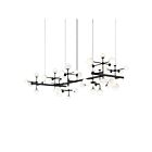 Sonneman 2067.25 19 Lights Satin Black 3W Nebula Zig Zag Pendant