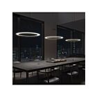 Sonneman 2075.25 3 Lights Satin Black 22W Arctic Rings LED Ring Pendant