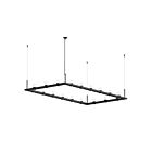 Sonneman 20QKR48B 18 Lights Satin Black 82W Intervals Linear Beam Pendant