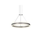 Sonneman 2303.16 2 Lights Bright Satin Aluminum 51W Double Corona Ring Pendant