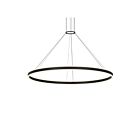 Sonneman 2309.25 2 Lights Satin Black 129W Double Corona Ring Pendant