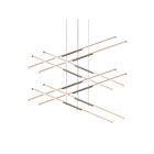 Sonneman 2804.13 16 Lights Satin Nickel 1312W Tik-Tak LED Pendant