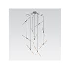 Sonneman 2894.16 9 Lights Bright Satin Aluminum 41W Ballet LED Pendant
