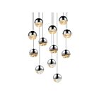 Sonneman 2917.01-MED 12 Lights Polished Chrome 48W Grapes LED Pendant