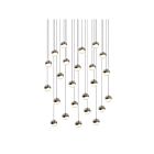 Sonneman 2918.13-SML 24 Lights Satin Nickel 72W Grapes LED Pendant