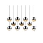 Sonneman 2922.01-LRG 11 Lights Polished Chrome 61W Grapes LED Pendant