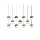Sonneman 2922.13-MED 11 Lights Satin Nickel 44W Grapes LED Pendant