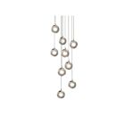 Sonneman 2964.01 9 Lights Polished Chrome 4W Champagne Bubbles LED Pendant