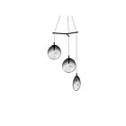 Sonneman 2995.25K-MED 3 Lights Satin Black 4W Cantina LED Pendant
