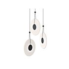 Sonneman 3113.25E 3 Lights Satin Black 30W Meclisse LED Pendant
