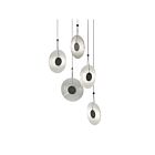 Sonneman 3115.25C 5 Lights Satin Black 50W Meclisse LED Pendant