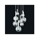 Sonneman 3768.35 8 Lights Polished Nickel 60W Bubbles Pendant