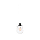 Sonneman 4291.25 1 Light Satin Black 75W Chelsea Pendant