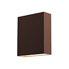 Sonneman 7105.72-WL 1 Light Textured Bronze 11W Flat Box LED Sconce