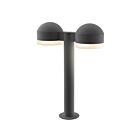 Sonneman 7306.DC.FW.74-WL 2 Lights Textured Gray 40W REALS LED Double Bollard