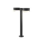 Sonneman 7307.PC.FH.74-WL 2 Lights Textured Gray 40W REALS LED Double Bollard