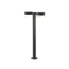 Sonneman 7308.PC.FH.74-WL 2 Lights Textured Gray 40W REALS LED Double Bollard