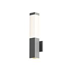 Sonneman 7380.74-WL 2 Lights Textured Gray 8W Square Column LED Sconce