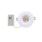 Turolight RGD-CHY2-4-8W-5CCT-WH-D 8W 4" White LED Gimbal Light CCT Selectable