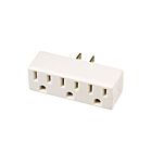 Vista Electrical 40039 15A 125V 3-Wire Triple Tap Adapter (Pack of 10)
