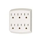 Vista Electrical 40040 15A 125V 3-Wire 6-Tap Adapter (Pack of 5)