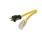 Vista Electrical 40510 15A 125V Heavy Duty Outdoor 12/3 Sjtw-Lighted Single Outlet