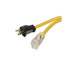 Vista Electrical 40513 15A 125V Heavy Duty Outdoor 12/3 Sjtw-Lighted Single Outlet