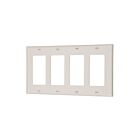 Vista Electrical 45240 Quadruple Decorator Plate