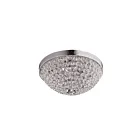 Young Lighting 1105FM4 Chrome 4-Lights Crystal Flush Mount