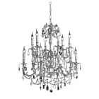 Young Lighting 1123C6 Bright Nickel 6-Lights Crystal Chandelier