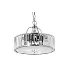 Young Lighting 1133C3 Chrome 3-Lights 60W Crystal Chandelier