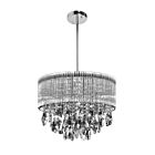 Young Lighting 1145C8 Chrome 8-Lights 40W Crystal Chandelier