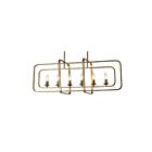 Young Lighting 1169C6-WS Winter Silver 6-Lights Rod Chandelier