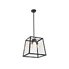 Young Lighting 1170C3-L-BK Black 3-Lights Pendant