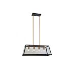 Young Lighting 1171C4-SG Satin Gold 4-Lights Rod Chandelier