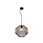 Young Lighting 1179C Black 1-Light Pendant