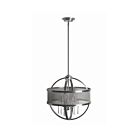 Young Lighting 1220C4 Satin Nickel 4-Lights Rod Chandelier