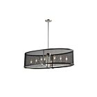 Young Lighting 1246C8 8-Lights Oval Rod Pendant