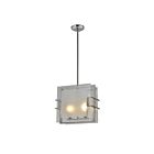 Young Lighting 1254C2 Satin Nickel 2-Lights Rod Pendant