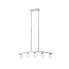 Young Lighting 1278C5 Chrome 5-Lights Glass Ball Rod Pendant
