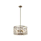 Young Lighting 1319C3 Winter Silver 3-Lights Crystal Chandelier