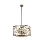 Young Lighting 1319C6 Winter Silver 6-Lights Crystal Chandelier