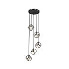Young Lighting 1335C5 5-Lights Geometric Rod Chandelier