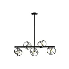 Young Lighting 1336C5 5-Lights Geometric Rod Chandelier