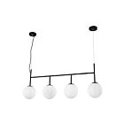 Young Lighting 1343C4 Black 4-Lights Linear Cord Chandelier