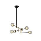 Young Lighting 1344C6 6-Lights Multiple Arm Rod Chandelier