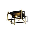 Young Lighting 1350FM2-GD 2-Lights Flush Mount