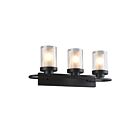 Young Lighting 1353WL3 Black 3-Lights Vanity Light