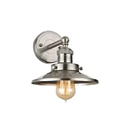 Young Lighting 1356WL-BN Brush Nickel 1-Light Vanity Light